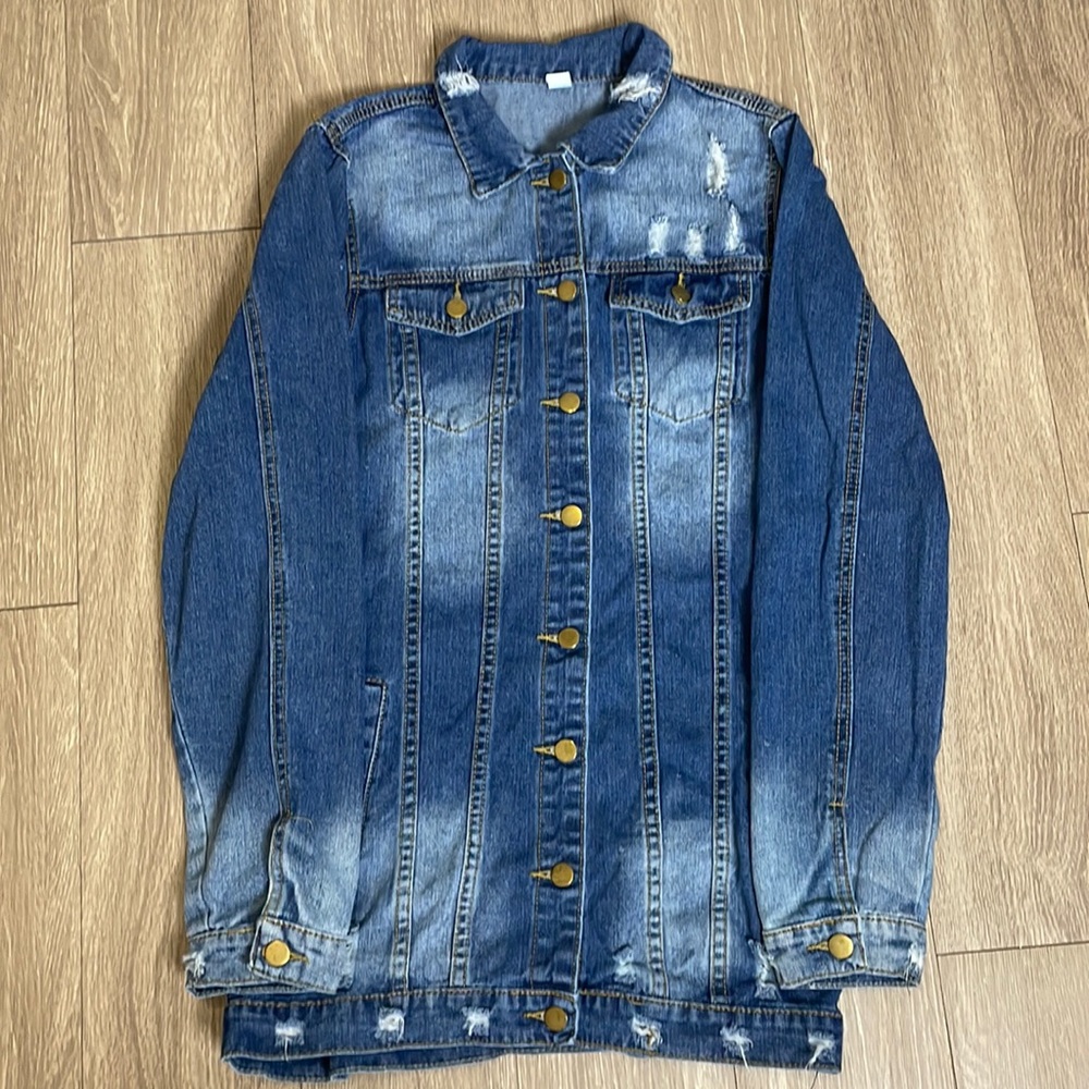 Denim Dress Long Sleeve in Small